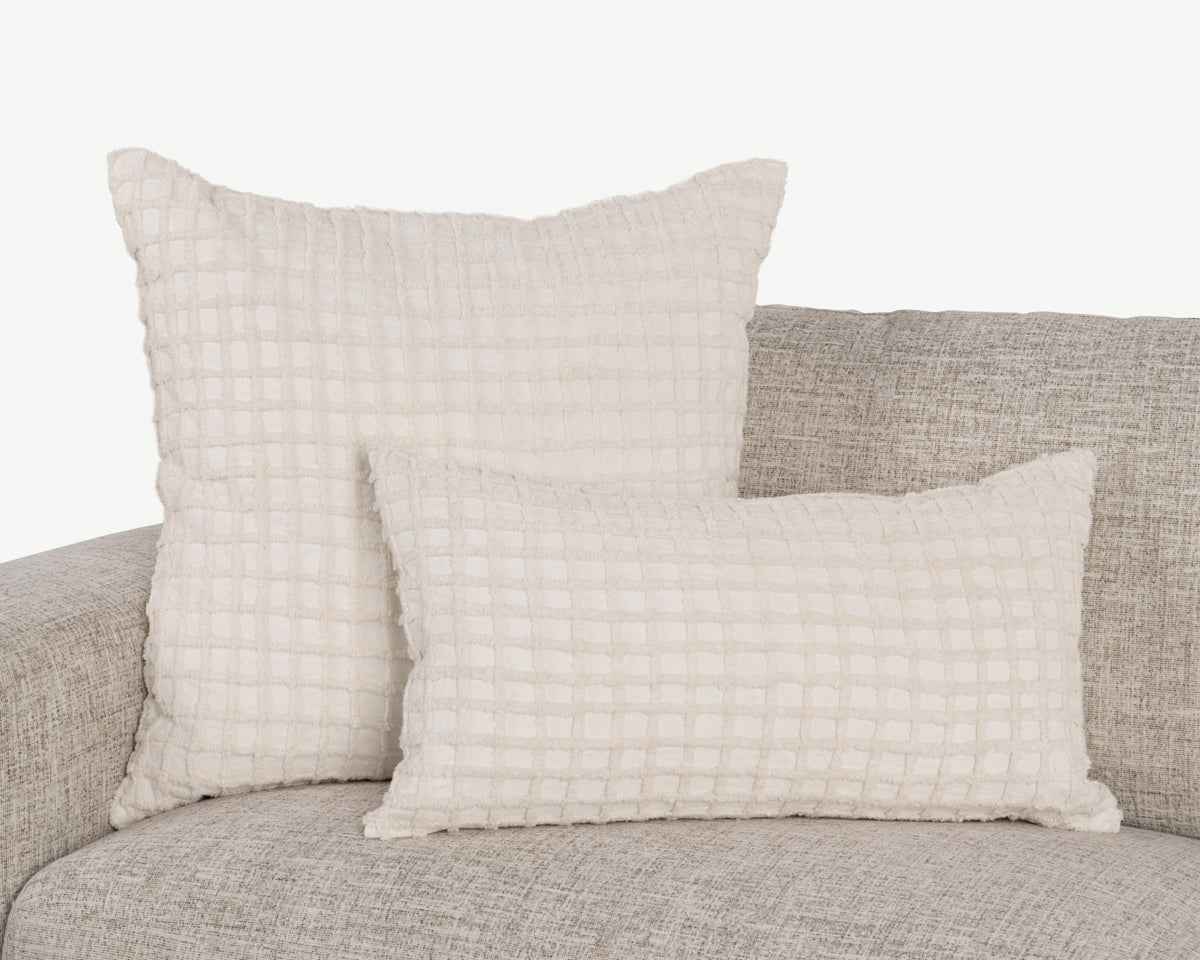 EQ Ion Ivory Multiple Sizes Throw Pillow (Set of 2) by Classic Home at Eve Furniture