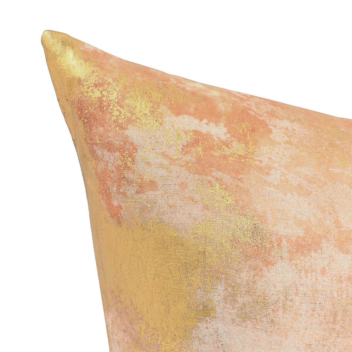 EQ Onara Burnt Orange/Gold 22x22 Throw Pillow (Set of 2) by Classic Home at Eve Furniture
