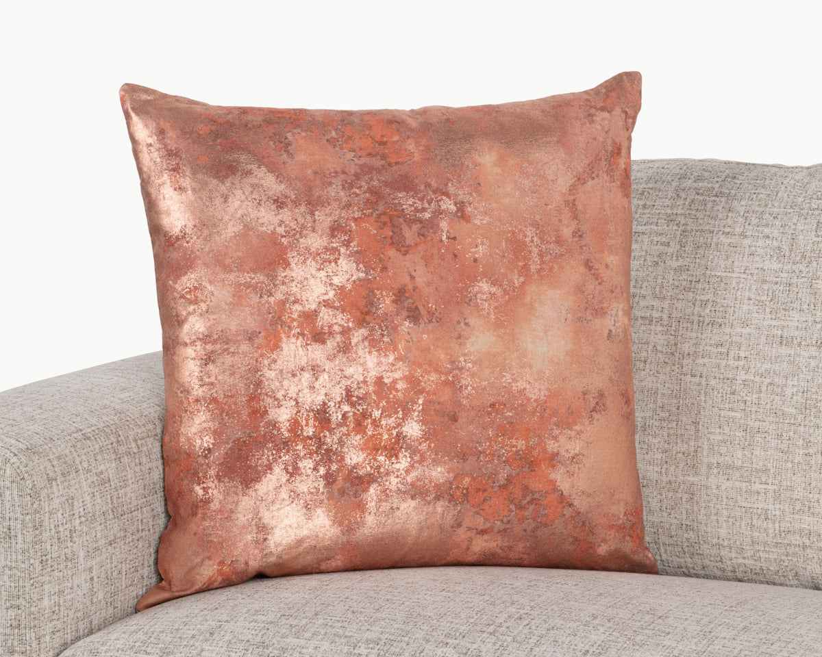 EQ Onara Rose Gold 22x22 Throw Pillow (Set of 2) by Classic Home at Eve Furniture