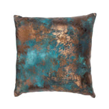 EQ Onara Teal/Antique Bronze 22x22 Throw Pillow (Set of 2) by Classic Home at Eve Furniture
