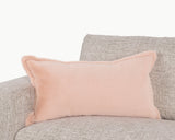 EQ Taiga Peach Faux Fur Multiple Sizes Throw Pillow (Set of 2) by Classic Home at Eve Furniture