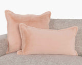 EQ Taiga Peach Faux Fur Multiple Sizes Throw Pillow (Set of 2) by Classic Home at Eve Furniture