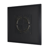 Equal Quadrants Black by Studio M a handmade Original Framed 3D Textured Artwork under Glass by Mercana at Eve Furniture