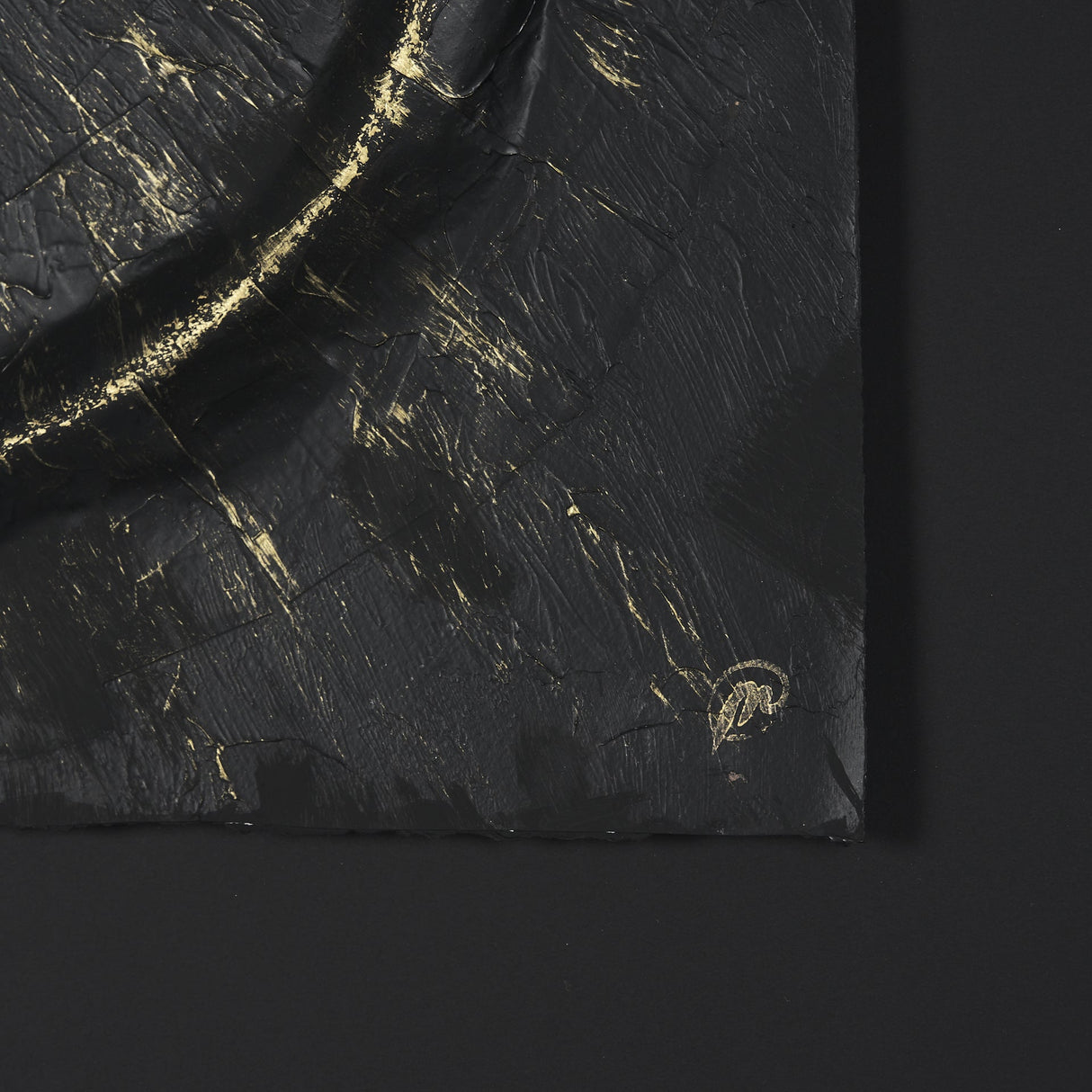 Equal Quadrants Black by Studio M a handmade Original Framed 3D Textured Artwork under Glass by Mercana at Eve Furniture