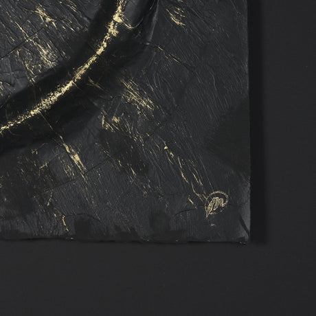 Equal Quadrants Black by Studio M a handmade Original Framed 3D Textured Artwork under Glass by Mercana at Eve Furniture