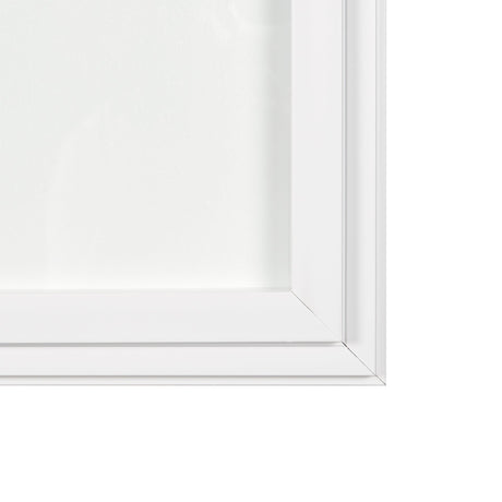 Equal Quadrants White by Studio M a handmade Original Framed 3D Textured Artwork under Glass by Mercana at Eve Furniture