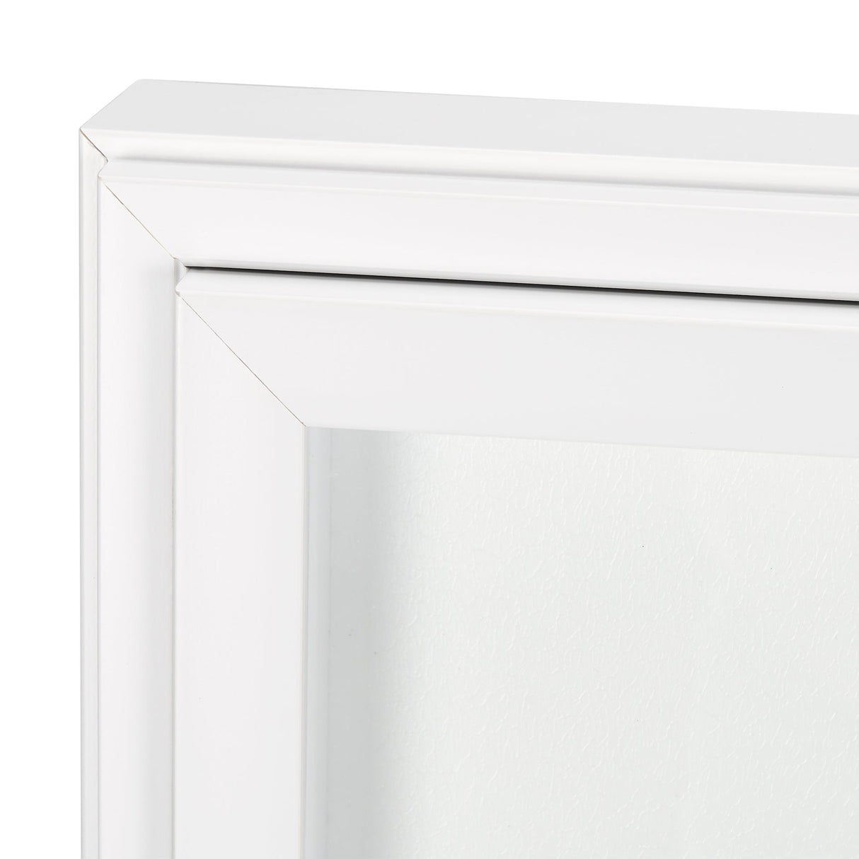 Equal Quadrants White by Studio M a handmade Original Framed 3D Textured Artwork under Glass by Mercana at Eve Furniture