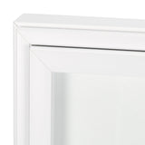 Equal Quadrants White by Studio M a handmade Original Framed 3D Textured Artwork under Glass by Mercana at Eve Furniture