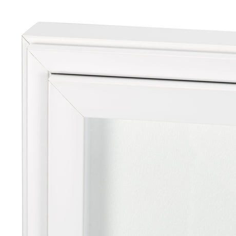 Equal Quadrants White by Studio M a handmade Original Framed 3D Textured Artwork under Glass by Mercana at Eve Furniture