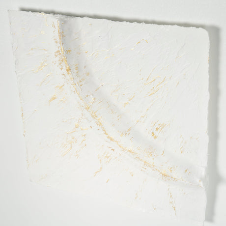 Equal Quadrants White by Studio M a handmade Original Framed 3D Textured Artwork under Glass by Mercana at Eve Furniture
