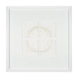 Equal Quadrants White by Studio M a handmade Original Framed 3D Textured Artwork under Glass by Mercana at Eve Furniture