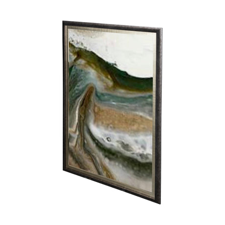 Equatorial Drift I by Mercana Studio a Hand Embellished Textured Framed Art Print Matted under Glass by Mercana at Eve Furniture