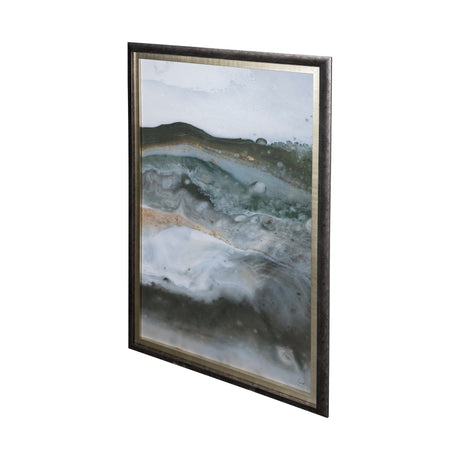 Equatorial Drift II by Mercana Studio Hand Embellished Textured Framed Art Print Matted under Glass by Mercana at Eve Furniture