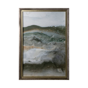 Equatorial Drift II by Mercana Studio Hand Embellished Textured Framed Art Print Matted under Glass by Mercana at Eve Furniture