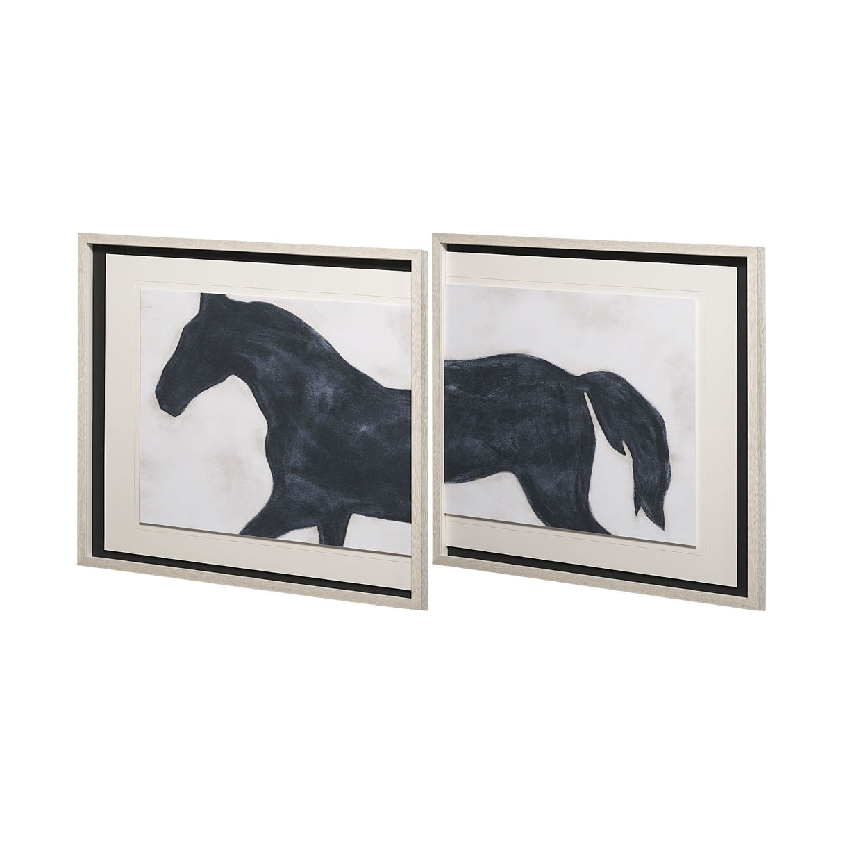 Equestrian Beauties-Halt by Kristine Hegre a Framed Art Print Matted under Glass by Mercana at Eve Furniture