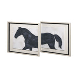 Equestrian Beauties-Halt by Kristine Hegre a Framed Art Print Matted under Glass by Mercana at Eve Furniture