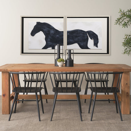 Equestrian Beauties-Halt by Kristine Hegre a Framed Art Print Matted under Glass by Mercana at Eve Furniture
