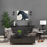 Equestrian Beauties - Halt by Kristine Hegre a Hand Embellished Textured Canvas by Mercana at Eve Furniture