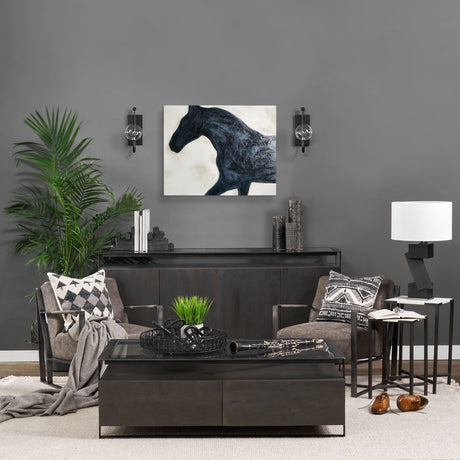 Equestrian Beauties - Halt by Kristine Hegre a Hand Embellished Textured Canvas by Mercana at Eve Furniture