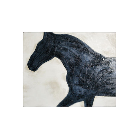 Equestrian Beauties - Halt by Kristine Hegre a Hand Embellished Textured Canvas by Mercana at Eve Furniture