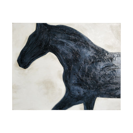 Equestrian Beauties - Halt by Kristine Hegre a Hand Embellished Textured Canvas by Mercana at Eve Furniture