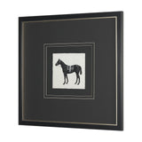 Equestrian Etching I by Mercana Studio Hand-Embellished Textured Framed Artwork Matted under Glass by Mercana at Eve Furniture