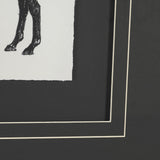 Equestrian Etching I by Mercana Studio Hand-Embellished Textured Framed Artwork Matted under Glass by Mercana at Eve Furniture