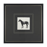 Equestrian Etching I by Mercana Studio Hand-Embellished Textured Framed Artwork Matted under Glass by Mercana at Eve Furniture