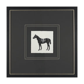Equestrian Etching I by Mercana Studio Hand-Embellished Textured Framed Artwork Matted under Glass by Mercana at Eve Furniture