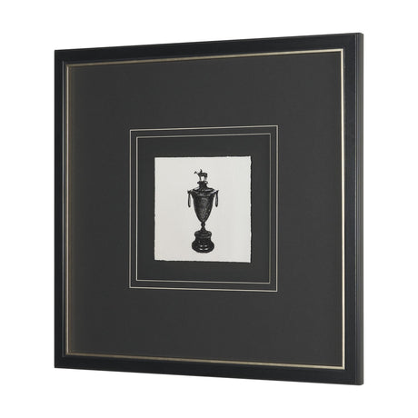 Equestrian Etching II by Mercana Studio Hand-Embellished Textured Framed Artwork Matted under Glass by Mercana at Eve Furniture