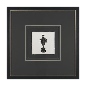Equestrian Etching II by Mercana Studio Hand-Embellished Textured Framed Artwork Matted under Glass by Mercana at Eve Furniture
