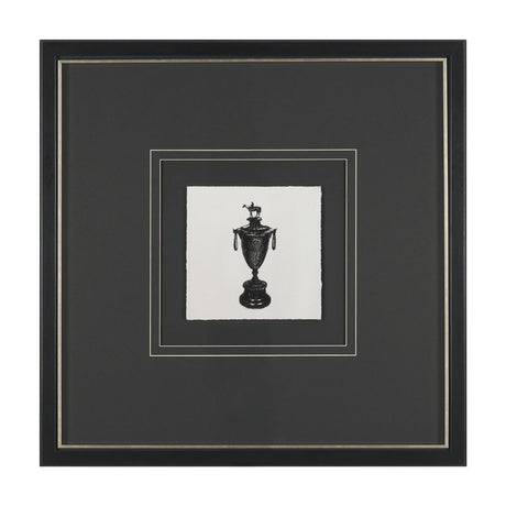 Equestrian Etching II by Mercana Studio Hand-Embellished Textured Framed Artwork Matted under Glass by Mercana at Eve Furniture