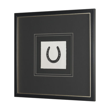 Equestrian Etching III by Mercana Studio Hand-Embellished Textured Framed Artwork Matted under Glass by Mercana at Eve Furniture