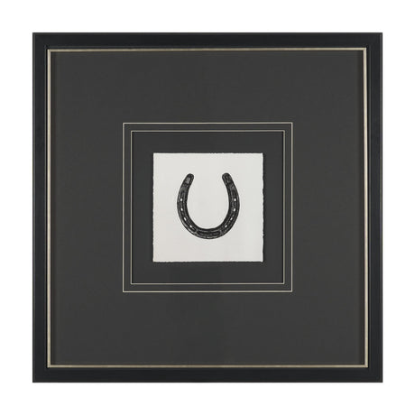 Equestrian Etching III by Mercana Studio Hand-Embellished Textured Framed Artwork Matted under Glass by Mercana at Eve Furniture
