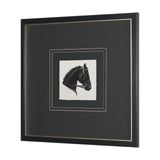 Equestrian Etching IV by Mercana Studio Hand-Embellished Textured Framed Artwork Matted under Glass by Mercana at Eve Furniture