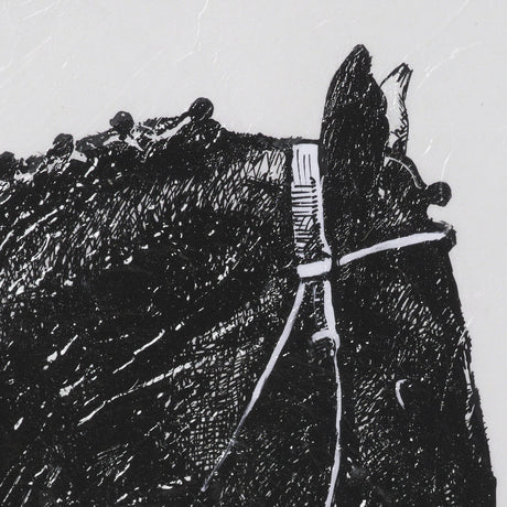 Equestrian Etching IV by Mercana Studio Hand-Embellished Textured Framed Artwork Matted under Glass by Mercana at Eve Furniture