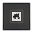 Equestrian Etching IV by Mercana Studio Hand-Embellished Textured Framed Artwork Matted under Glass by Mercana at Eve Furniture