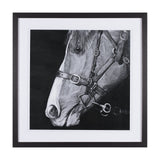 Equestrian Portrait by Mercana Studio Hand Embellished Textured Framed Photo Art Print Matted under by Mercana at Eve Furniture