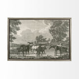 Equestrian Scenes I by Vision Studio a Hand Embellished Textured Framed Art Print Matted under Glass by Mercana at Eve Furniture