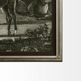 Equestrian Scenes I by Vision Studio a Hand Embellished Textured Framed Art Print Matted under Glass by Mercana at Eve Furniture