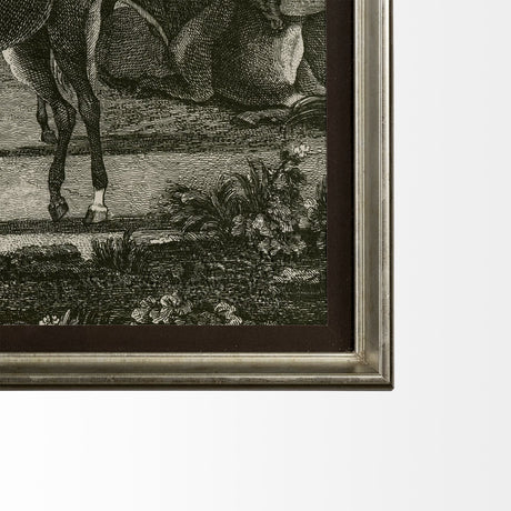 Equestrian Scenes I by Vision Studio a Hand Embellished Textured Framed Art Print Matted under Glass by Mercana at Eve Furniture