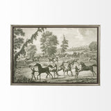Equestrian Scenes III by Vision Studio Hand Embellished Textured Framed Art Print Matted under Glass by Mercana at Eve Furniture