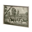 Equestrian Scenes III by Vision Studio Hand Embellished Textured Framed Art Print Matted under Glass by Mercana at Eve Furniture