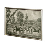 Equestrian Scenes III by Vision Studio Hand Embellished Textured Framed Art Print Matted under Glass by Mercana at Eve Furniture