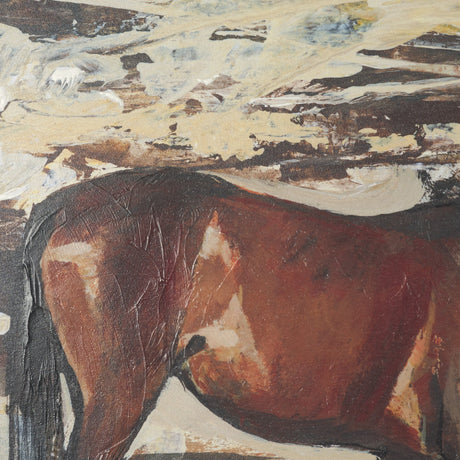 Equine Echoes I by Mercana Studio Hand Embelished Textured Framed Artwork Matted under Glass by Mercana at Eve Furniture