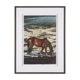 Equine Echoes I by Mercana Studio Hand Embelished Textured Framed Artwork Matted under Glass by Mercana at Eve Furniture