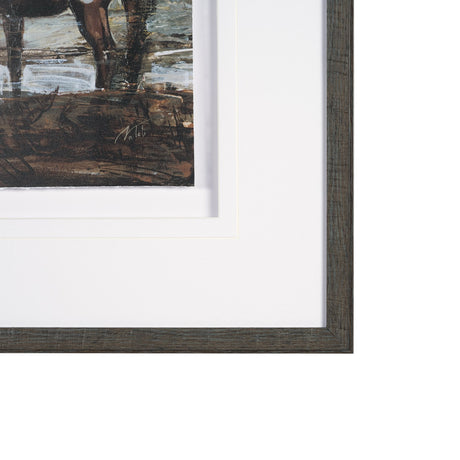 Equine Echoes III by Mercana Studio Hand Embelished Textured Framed Artwork Matted under Glass by Mercana at Eve Furniture