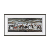 Equine Echoes III by Mercana Studio Hand Embelished Textured Framed Artwork Matted under Glass by Mercana at Eve Furniture