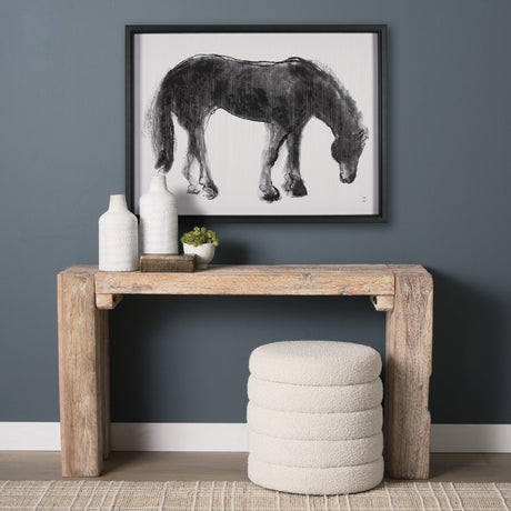 Equine Sketch 3 by Manny Woodart a Hand Embellished Textured Framed Art Print by Mercana at Eve Furniture