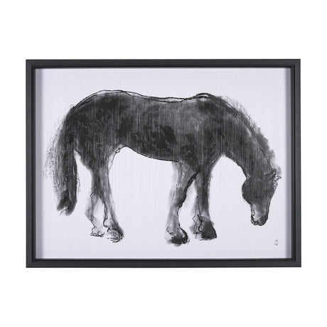 Equine Sketch 3 by Manny Woodart a Hand Embellished Textured Framed Art Print by Mercana at Eve Furniture